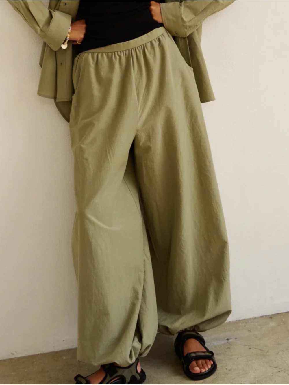 Jamie Haller Eucalyptus Balloon Pants Size Medium